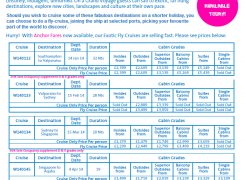 Fred Olsen 2014 Exotic Fly Cruise offers