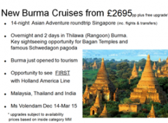 Burma cruises