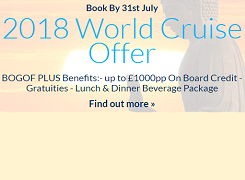 2018 World cruise offer